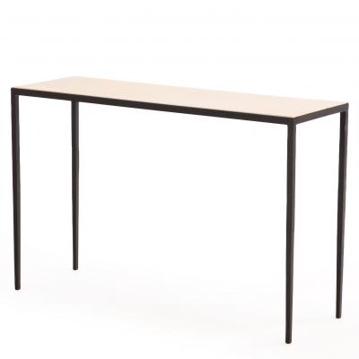 Jean Michel Frank A Parchment and Iron Console in the manner of Jean Michel Frank