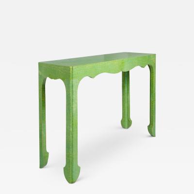 Jean Michel Frank Chinoiserie Console Wrapped in Faux Crocodile