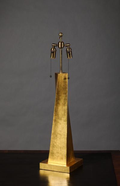Jean Michel Frank Contemporary Gilt Coade Stone Lamps in the Style of Jean Michel Frank
