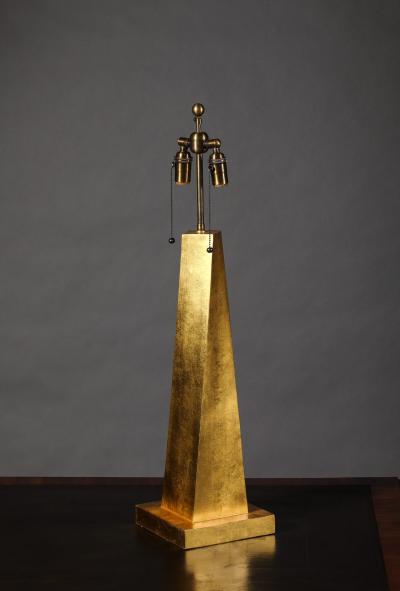 Jean Michel Frank Contemporary Gilt Coade Stone Lamps in the Style of Jean Michel Frank