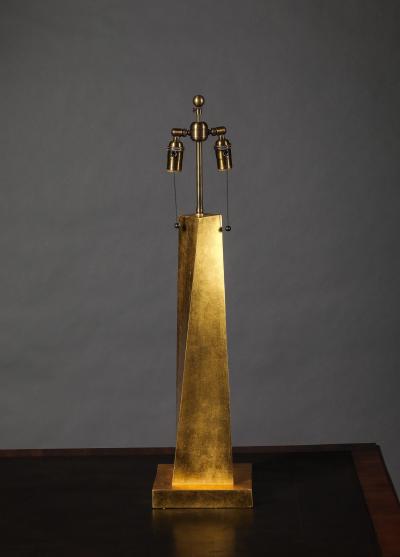 Jean Michel Frank Contemporary Gilt Coade Stone Lamps in the Style of Jean Michel Frank