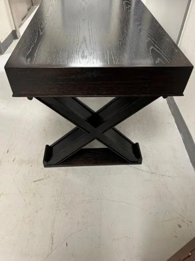 Jean Michel Frank Custom French Modern Neoclassical Carved and Cerused Oak Desk Jean Michel Frank