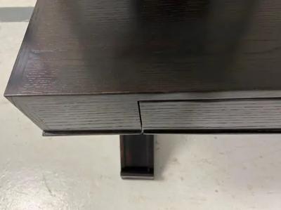 Jean Michel Frank Custom French Modern Neoclassical Carved and Cerused Oak Desk Jean Michel Frank