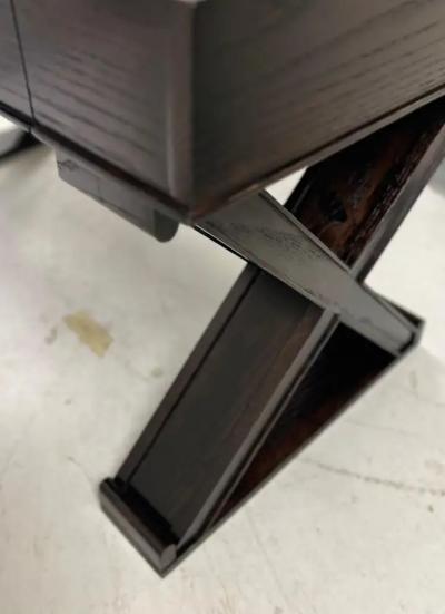 Jean Michel Frank Custom French Modern Neoclassical Carved and Cerused Oak Desk Jean Michel Frank