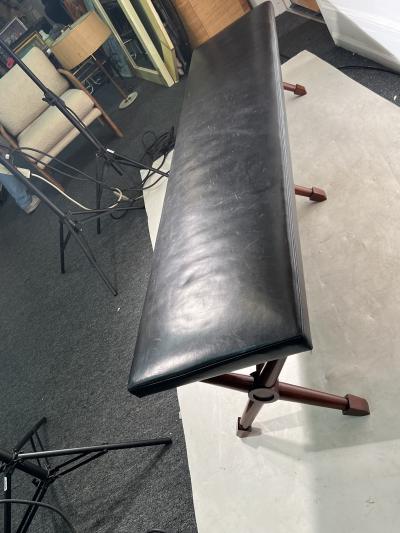 Jean Michel Frank EXCEPTIONAL MODERNIST X FORM BENCH IN THE MANNER OF JEAN MICHEL FRANK