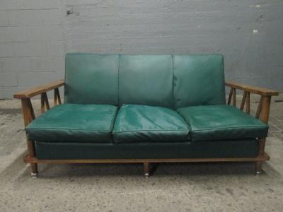 Jean Michel Frank French Cerused Oak Loveseat in the Style of Jean Michel Frank