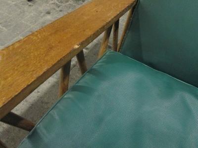 Jean Michel Frank French Cerused Oak Loveseat in the Style of Jean Michel Frank