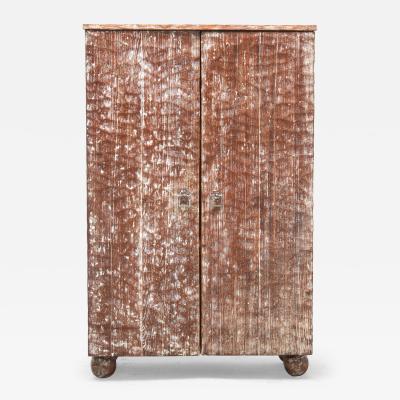 Jean Michel Frank French Gouge Carved Cerused Cabinet