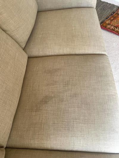 Jean Michel Frank French Mid Century Modern Style Sofa Couch in the style of Jean Michel Frank