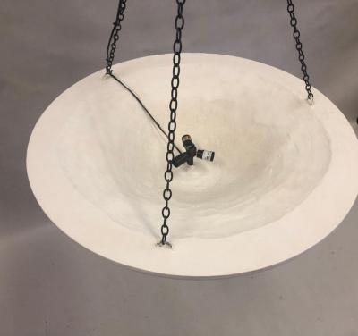 Jean Michel Frank French Modern Neoclassical Plaster Chandelier Jean Michel Frank and Giacometti
