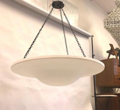 Jean Michel Frank French Modern Neoclassical Plaster Chandelier Jean Michel Frank and Giacometti