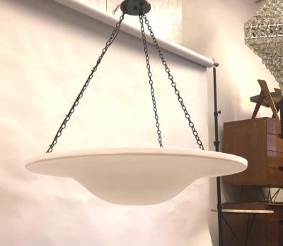 Jean Michel Frank French Modern Neoclassical Plaster Chandelier Jean Michel Frank and Giacometti