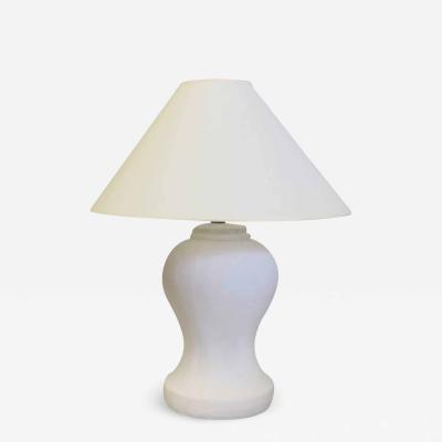 Jean Michel Frank French Plaster Table Lamps Pair from a Model by Giacometti and Jean Michel Frank