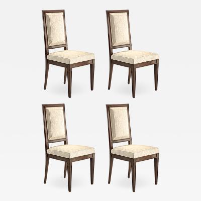 Jean Michel Frank J M Frank style set of four 40s Neo classic chairs