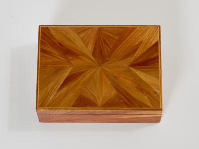 Jean Michel Frank Jean Michel Franck straw marquetry box 1930