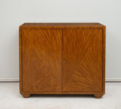 Jean Michel Frank Jean Michel Frank Inspired Exquisitely Crafted Parquetry Cabinet
