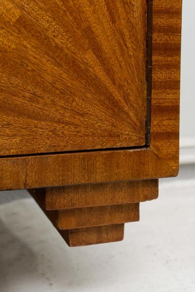 Jean Michel Frank Jean Michel Frank Inspired Exquisitely Crafted Parquetry Cabinet
