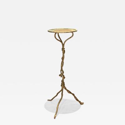 Jean Michel Frank Jean Michel Frank style charming organic tree branch gilt iron pedestal