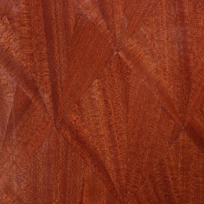 Jean Michel Frank Mahogany Straw Marquetry Veneer Screen in Manner of Jean Michel Frank