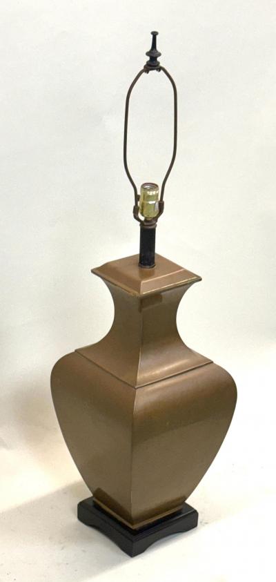 Jean Michel Frank PAIR Large French Modern Neoclassical Antik Brass Table Lamps Jean Michel Frank