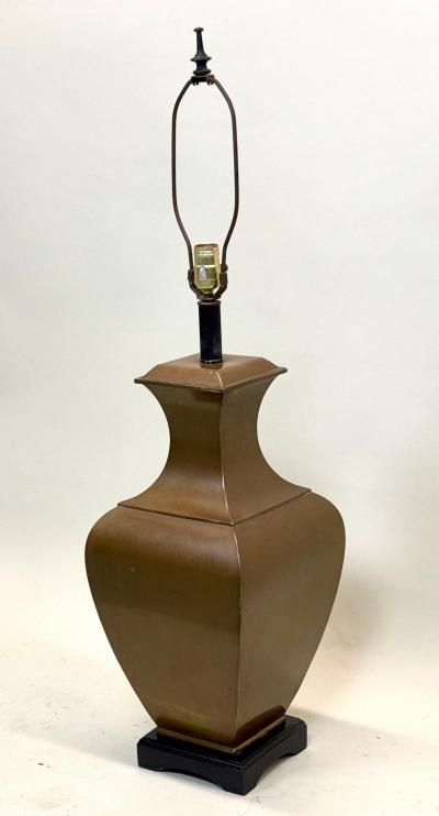 Jean Michel Frank PAIR Large French Modern Neoclassical Antik Brass Table Lamps Jean Michel Frank