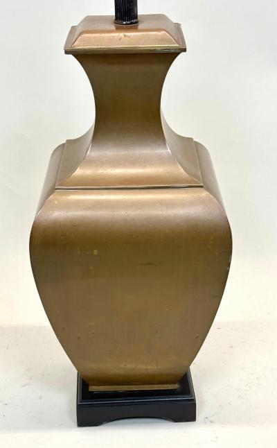 Jean Michel Frank PAIR Large French Modern Neoclassical Antik Brass Table Lamps Jean Michel Frank