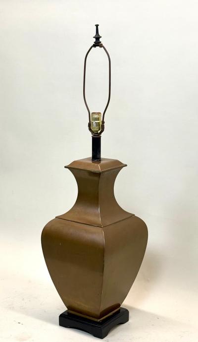 Jean Michel Frank PAIR Large French Modern Neoclassical Antik Brass Table Lamps Jean Michel Frank