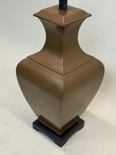 Jean Michel Frank PAIR Large French Modern Neoclassical Antik Brass Table Lamps Jean Michel Frank