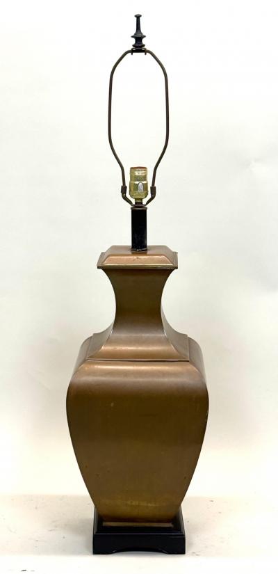 Jean Michel Frank PAIR Large French Modern Neoclassical Antik Brass Table Lamps Jean Michel Frank