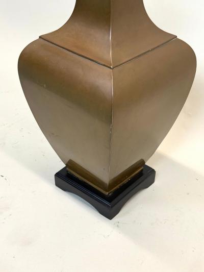 Jean Michel Frank PAIR Large French Modern Neoclassical Antik Brass Table Lamps Jean Michel Frank