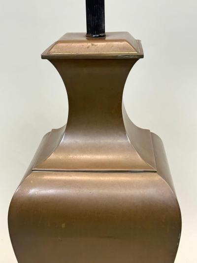 Jean Michel Frank PAIR Large French Modern Neoclassical Antik Brass Table Lamps Jean Michel Frank