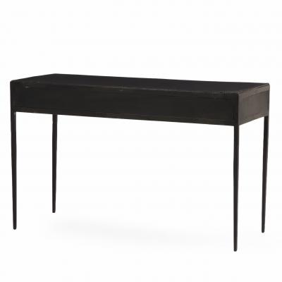 Jean Michel Frank Painted Iron and Leather Writing Desk 