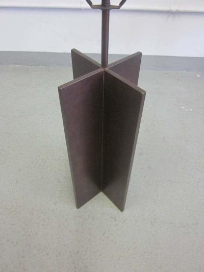 Jean Michel Frank Pair of Cross Form Table Lamps in the Manner of Jacques Quinet