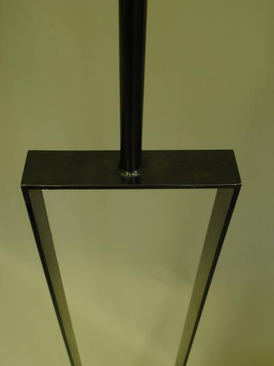 Jean Michel Frank Pair of French Modern Minimalist Wrought Iron Floor Lamps Jean Michel Frank