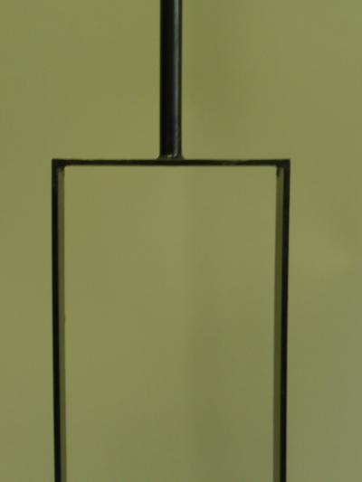 Jean Michel Frank Pair of French Modern Minimalist Wrought Iron Floor Lamps Jean Michel Frank