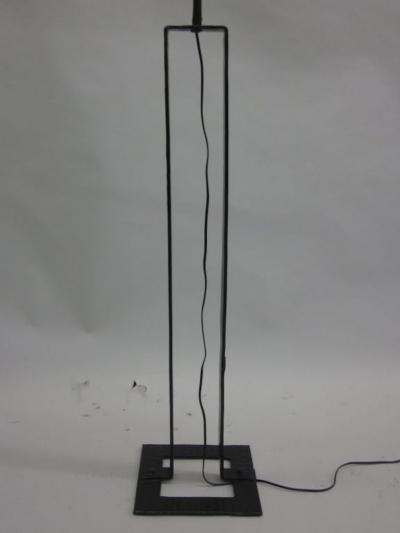 Jean Michel Frank Pair of French Modern Minimalist Wrought Iron Floor Lamps Jean Michel Frank
