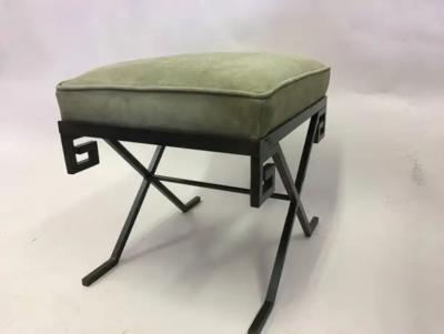Jean Michel Frank Pair of French Modern Neoclassical Benches in the Style of Jean Michel Frank