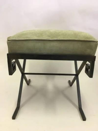 Jean Michel Frank Pair of French Modern Neoclassical Benches in the Style of Jean Michel Frank