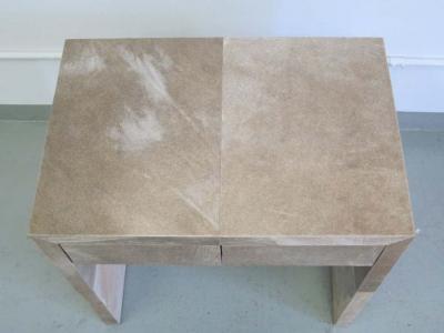 Jean Michel Frank Pair of French Parchment Nightstands in the style of Jean Michel Frank