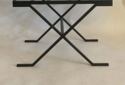Jean Michel Frank Pair of Modern Neoclassical Benches or Stools in the Manner of Jean Michel Frank