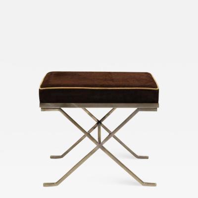 Jean Michel Frank Pair of Modern Neoclassical Benches or Stools in the Manner of Jean Michel Frank
