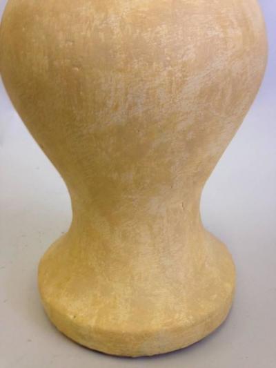 Jean Michel Frank Pair of Modern Neoclassical Plaster Table Lamps after Jean Michel Frank