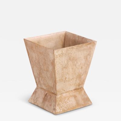 Jean Michel Frank Parchment Covered Waste Basket in the manner of Jean Michel Frank