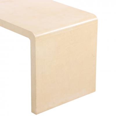 Jean Michel Frank Parchment Covered Waterfall Coffee or End Table 