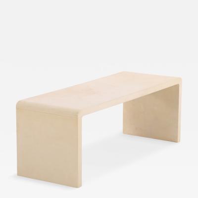 Jean Michel Frank Parchment Covered Waterfall Coffee or End Table 