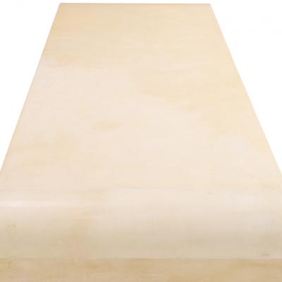 Jean Michel Frank Parchment Covered Waterfall Console in the manner of Jean Michel Frank 