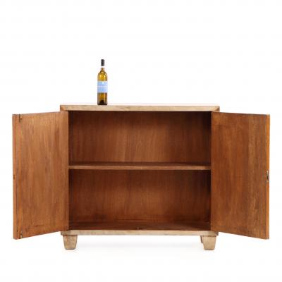 Jean Michel Frank Parchment and Mica Cabinet in the Manner of Jean Michel Frank 