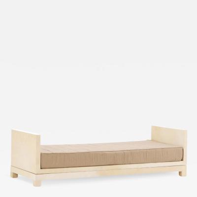 Jean Michel Frank Parchment covered daybed in the manner of Jean Michel Frank Contemporary 