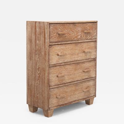 Jean Michel Frank Petite Cerused Oak Drop Front Dresser France 1940s