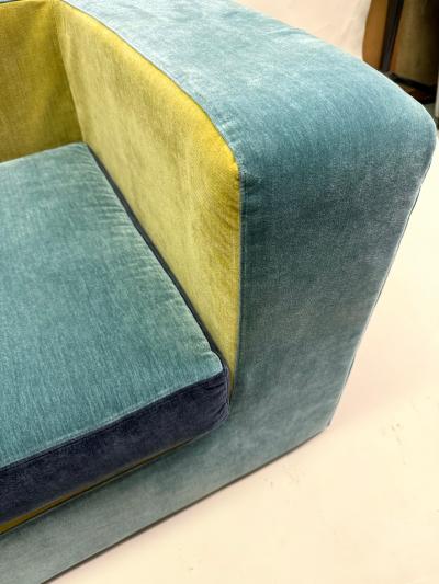 Jean Michel Frank Rare Pair of French Art Deco Lounge Chairs in style of Jean Michel Frank